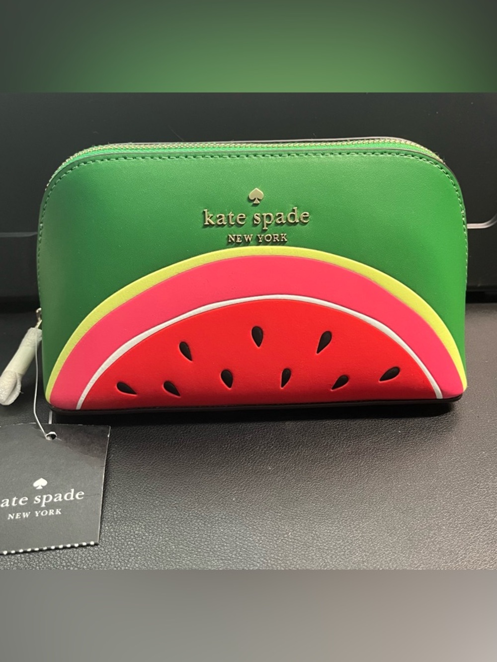 kate spade Green Watermelon Cosmetic Pouch - NWT